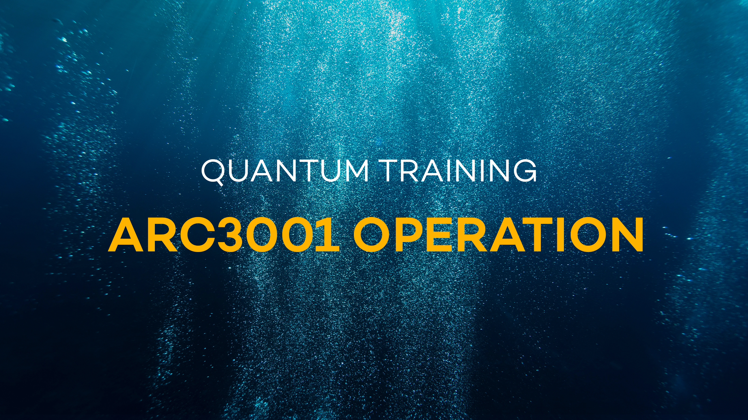 ARC3001 Operational Video